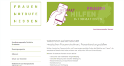 Desktop Screenshot of frauennotrufe-hessen.de