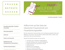 Tablet Screenshot of frauennotrufe-hessen.de